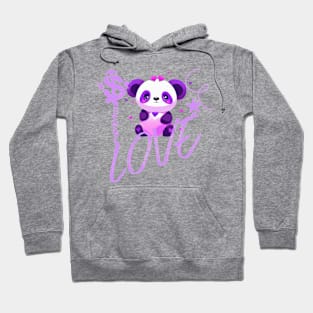 Cartoon Deep Love Panda Hoodie